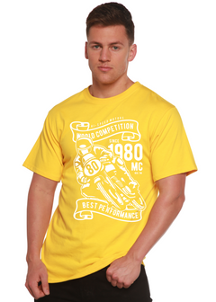 World Competition Men's Bamboo Viscose/Organic Cotton Short Sleeve Graphic Graphic T-Shirt
