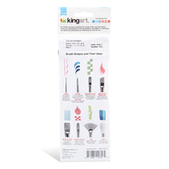 Studio Mixed Media Black Nylon Brush Set - 10 pc
