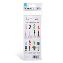 Studio Mixed Media Gold Nylon Brush Set  - 10 pc