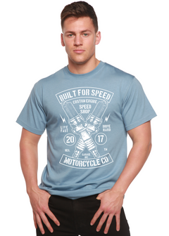 Built For Speed Men's Bamboo Viscose/Organic Cotton Short Sleeve Graphic T-Shirt