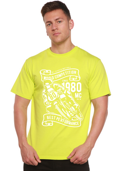World Competition Men's Bamboo Viscose/Organic Cotton Short Sleeve Graphic Graphic T-Shirt