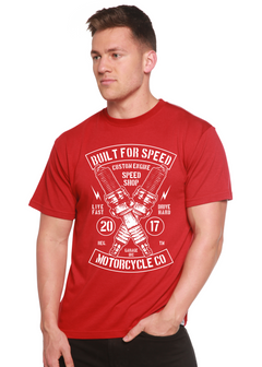 Built For Speed Men's Bamboo Viscose/Organic Cotton Short Sleeve Graphic T-Shirt