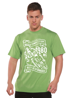 World Competition Men's Bamboo Viscose/Organic Cotton Short Sleeve Graphic Graphic T-Shirt