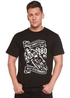 World Competition Men's Bamboo Viscose/Organic Cotton Short Sleeve Graphic Graphic T-Shirt