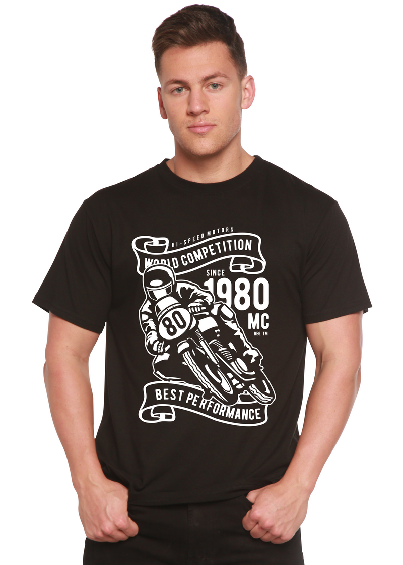 World Competition Men's Bamboo Viscose/Organic Cotton Short Sleeve Graphic Graphic T-Shirt