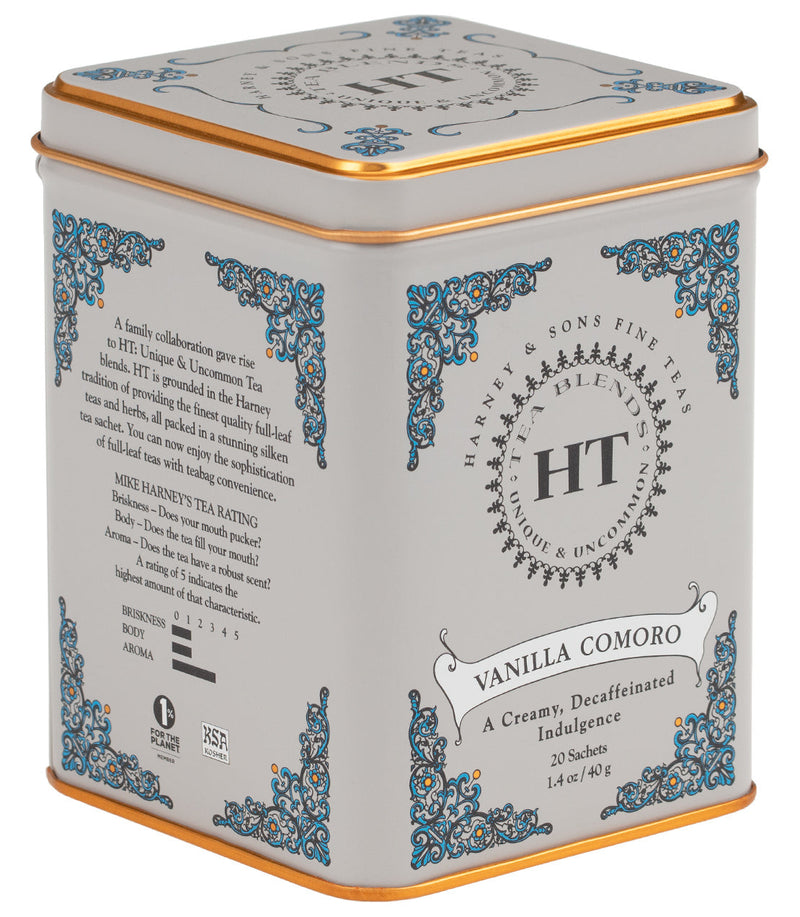 Decaf Vanilla Comoro, HT Tin of 20 Sachets
