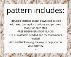 Macrame wall hanging pdf pattern