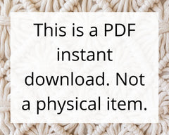 Macrame wall hanging pdf pattern
