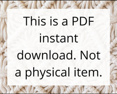 Macrame wall hanging PDF pattern.