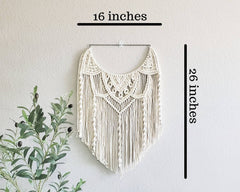 Semi circle macrame wall hanging