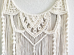 Semi circle macrame wall hanging