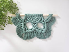 16 inch Chunky macrame flower mandalas. 4 color choices. Made to order.