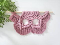 16 inch Chunky macrame flower mandalas. 4 color choices. Made to order.