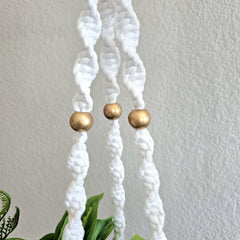 Macrame plant hangers.  Ready to ship.