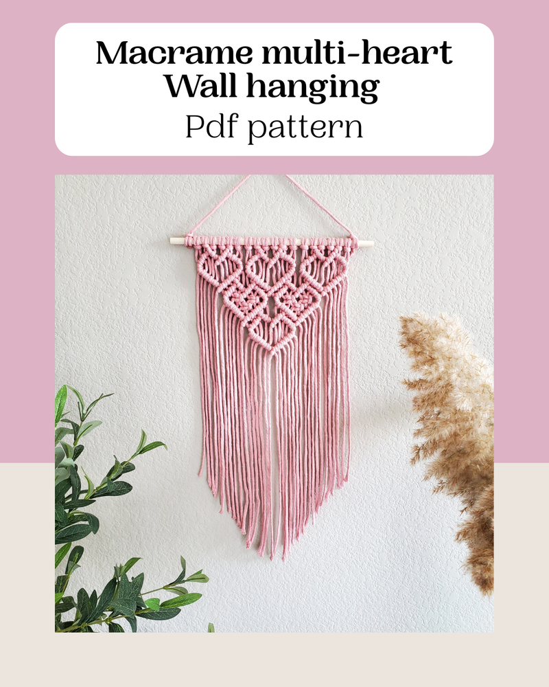 Macrame wall hanging pdf pattern 